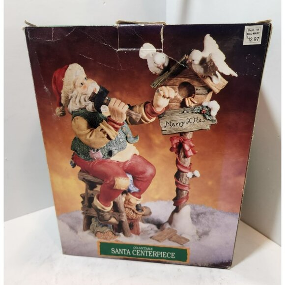 Vintage Ceramic Santa Building Birdhouse Collectible Figurine Made for Walmart - Picture 11 of 16